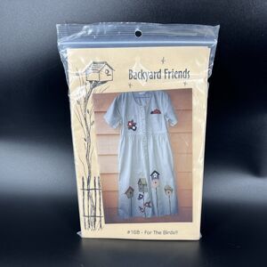 For The Birds!! 2000 Backyard Friends Quilting Sewing Applique Pattern 168